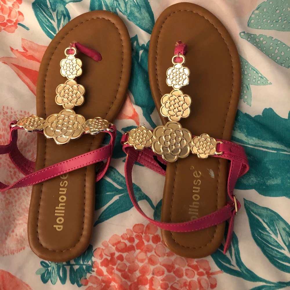 Hot Pink Dressy Sandals